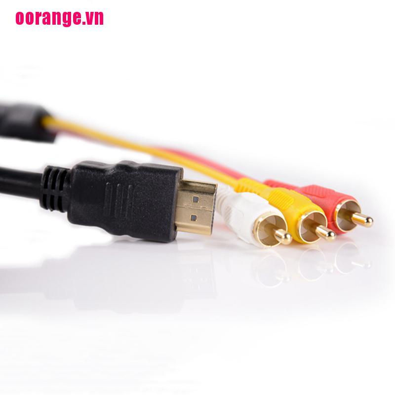 Cáp Chuyển Đổi Hdmi Sang 3 Rca Video Audio Av 1.5m Cho 1080p Hdtv