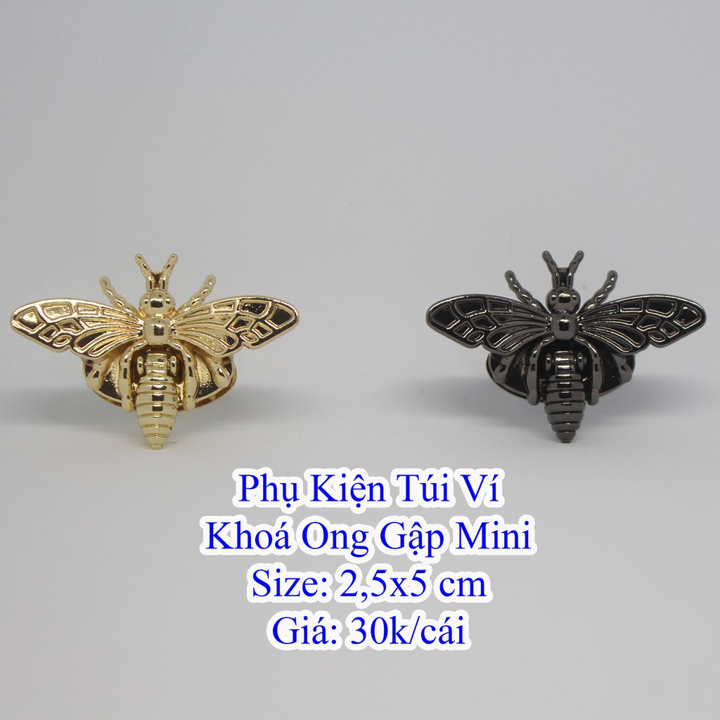 Khóa ong gập mini (2,5x5cm) 30k/ cái