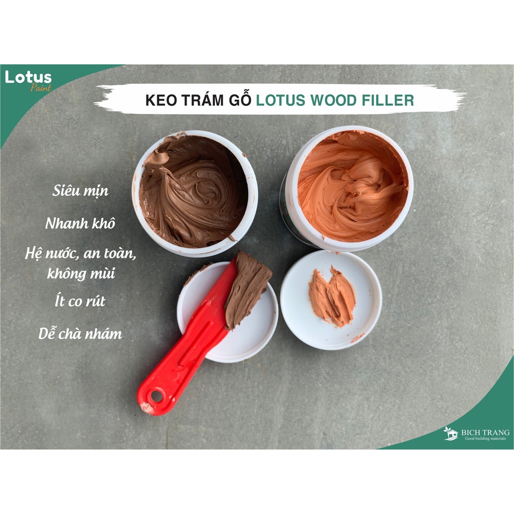 Keo trám khiếm khuyết gỗ thật, gỗ công nghiệp - WOOD FILLER (700gr)