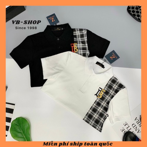 Áo nam ngắn tay cổ bẻ polo  cao cấp giá rẻ mix caro độc lạ vải cotton co giãn không xù không nhăn VBSHOP001
