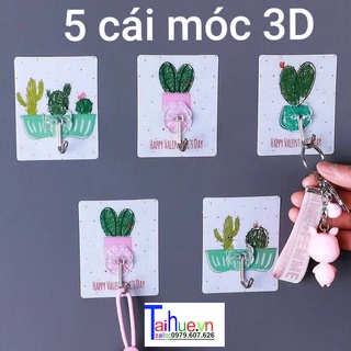Móc dán tường 3d chịu lực siêu chắc siêu đẹp
