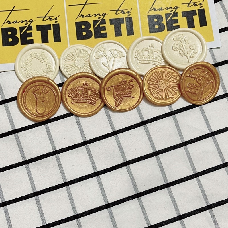 BỘ CON TEM SÁP CÓ SẴN DÍNH - hoàn chỉnh Instant Wax Seal