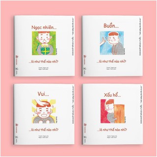 Sách ehon - combo 4 cuốn cảm xúc - ehon nhật bản dành cho bé từ 0 - 6 tuổi