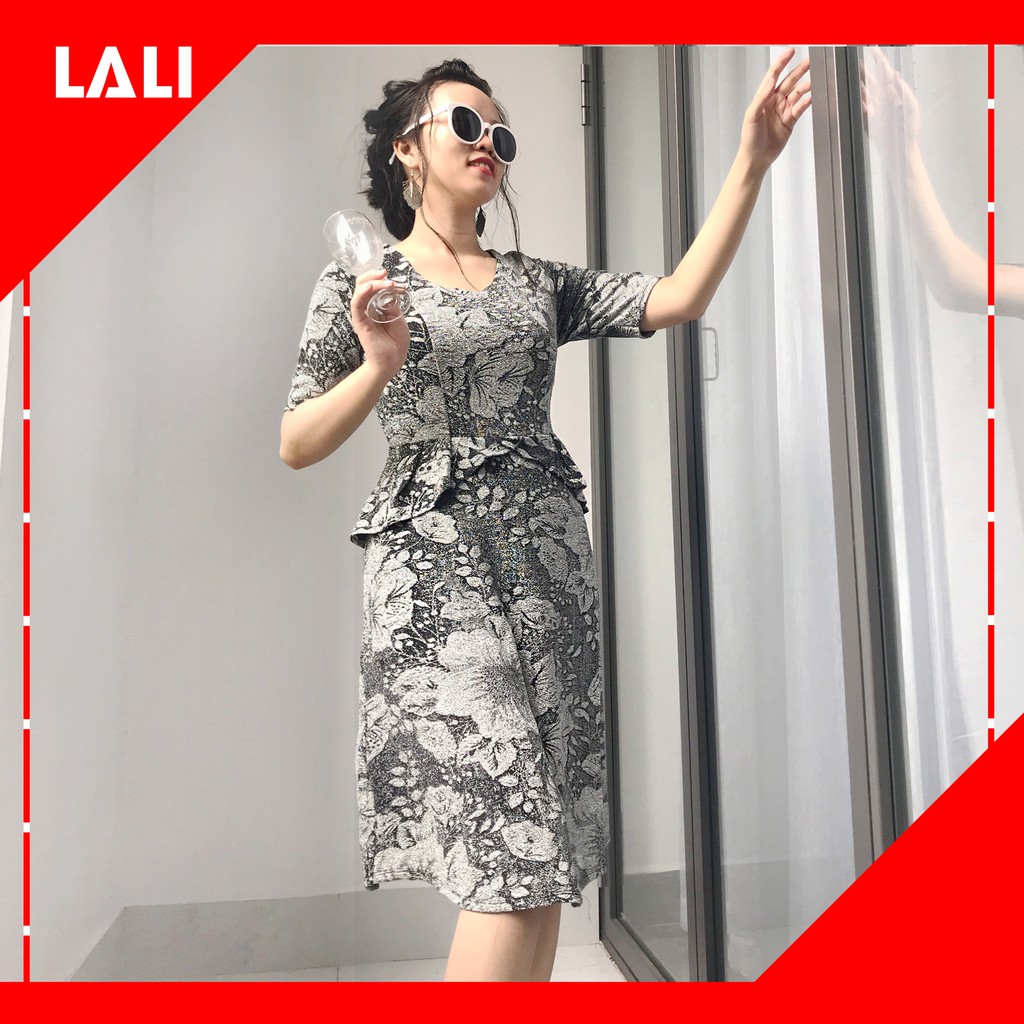 [Mã FAMAYFA2 giảm 10K đơn 50K] Đầm trung niên xòe tay lửng, váy trung niên nhũ dáng xòe big size | BigBuy360 - bigbuy360.vn