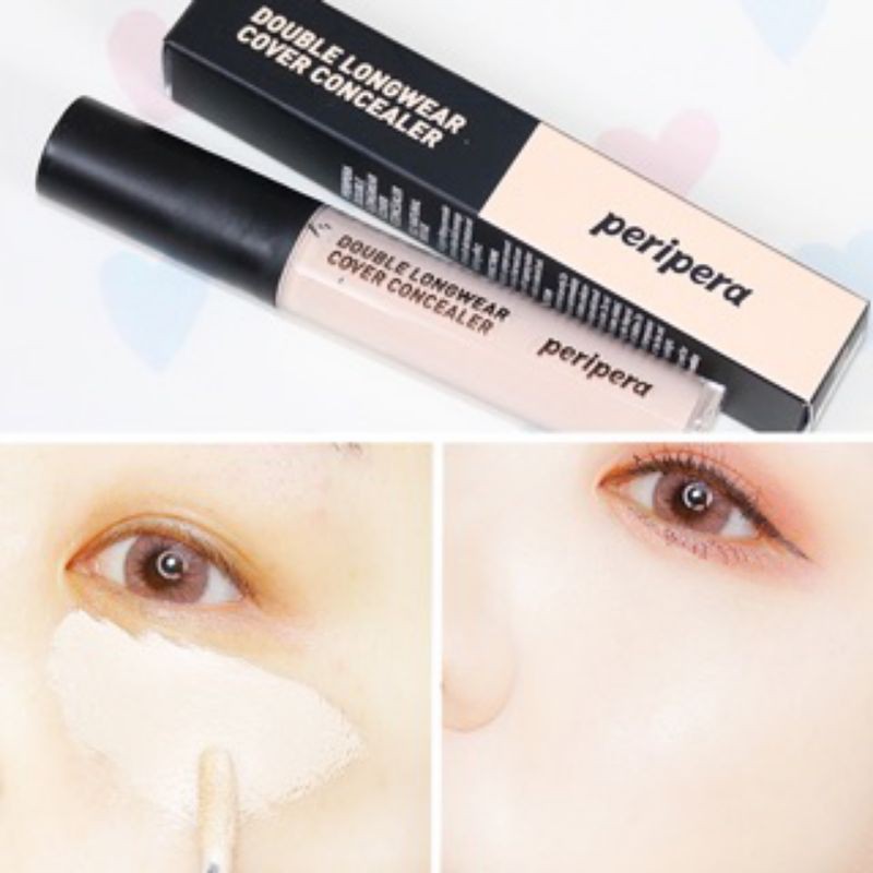 Kem Che khuyết điểm Peripera Double Longwear Cover Concealer