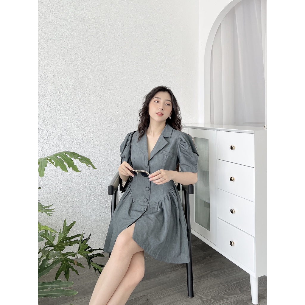 VÁY KHUY BỌC MÀU GHI ĐÁ 00133
