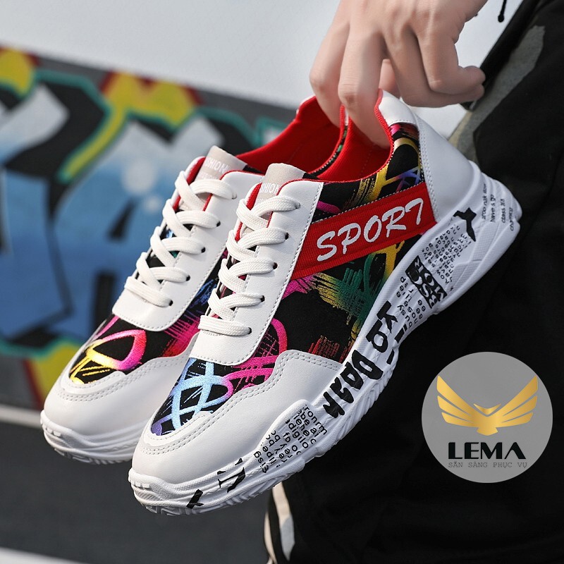 ⚡FLASH SALE⚡ Giày thể thao nam GN43 thời trang Hàn Quốc mẫu mới 2019 Phối màu cá tính