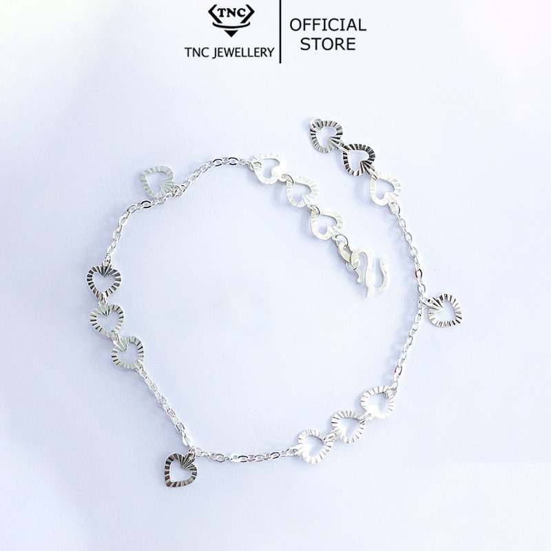 Vòng tay bạc TNC JEWELLERY trái tim đơn giản