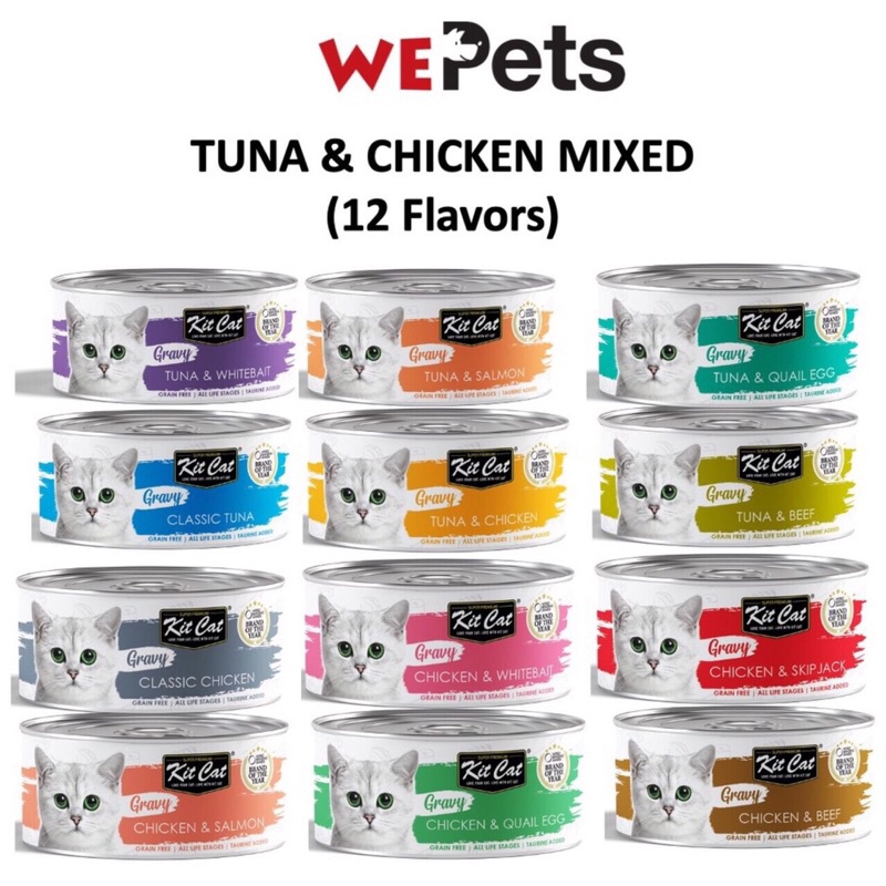 Pate lon nhỏ cho mèo KitCat Gournet 85g Sữa Dê - Kit Cat Gravy 70g