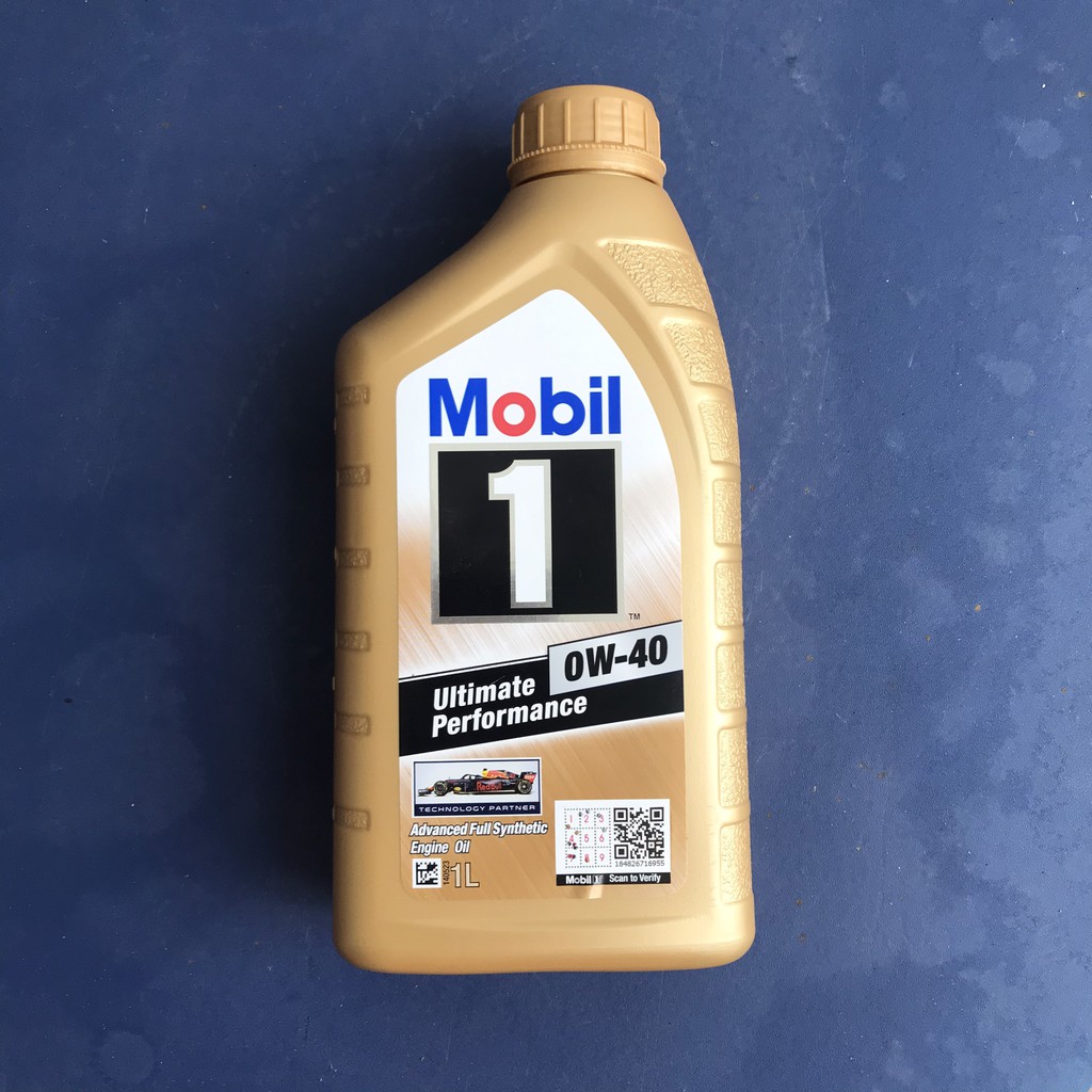 Dầu nhớt Mobil 1 gold cho ô tô, xe ga 0w40 dung tích 1L, 0.8L