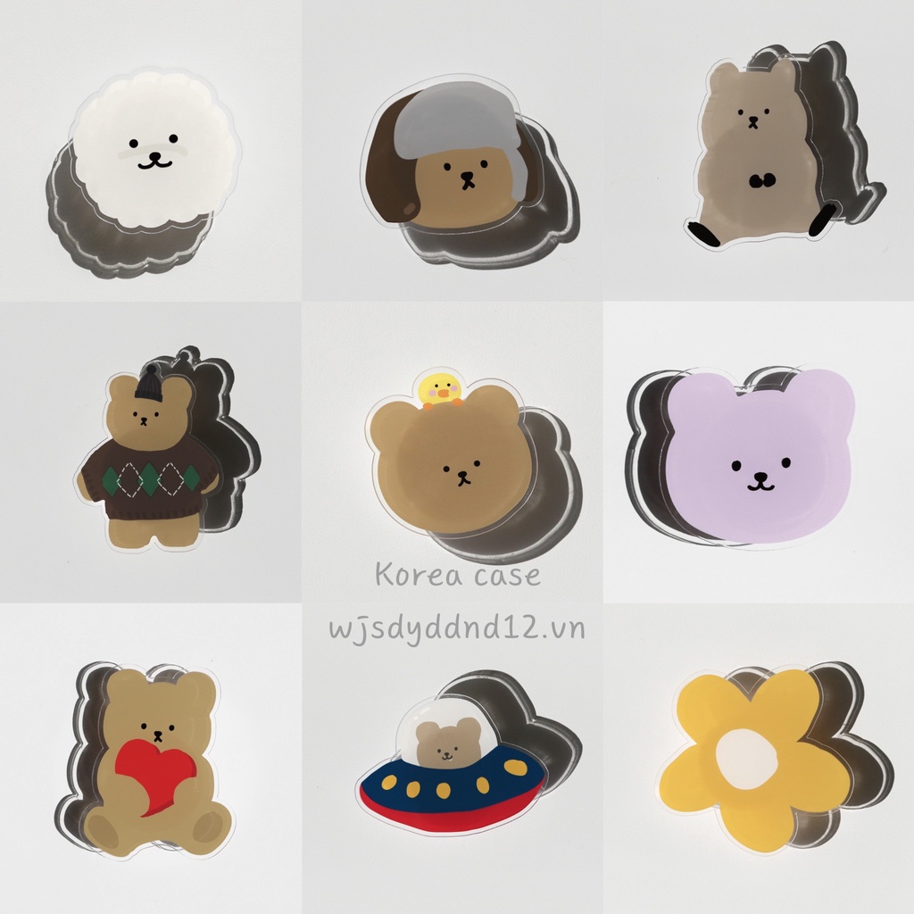 Giá đỡ điện thoại bằng acrylic dễ thương phong cách Hàn Quốc