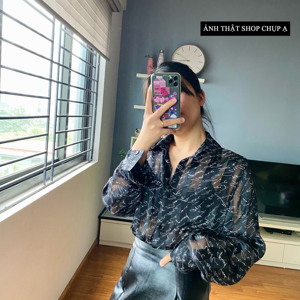 Áo Sơ Mi ☑️ 𝑩𝑰𝑮𝑺𝑰𝒁𝑬 ☑️ Phối Voan Cách Điệu Siêu Chảnh Phù Hợp Đi Chơi Đi Làm | BigBuy360 - bigbuy360.vn