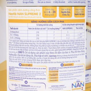 Sữa Nan Supreme số 2 800g