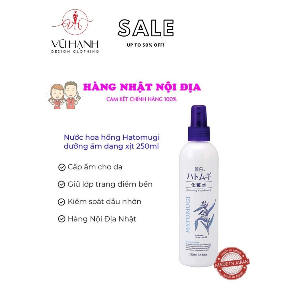 Xịt Khoáng Dương Ẩm, Sáng Da Hatomugi | Shop Vũ Hạnh | BigBuy360 - bigbuy360.vn