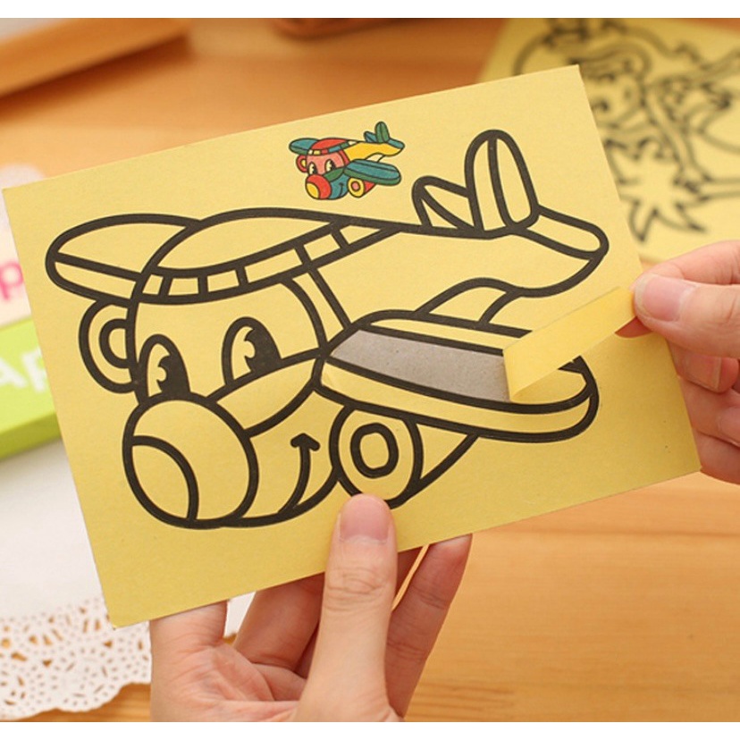 Tranh Cát 13x17cm Tự Tô Màu Cho Bé