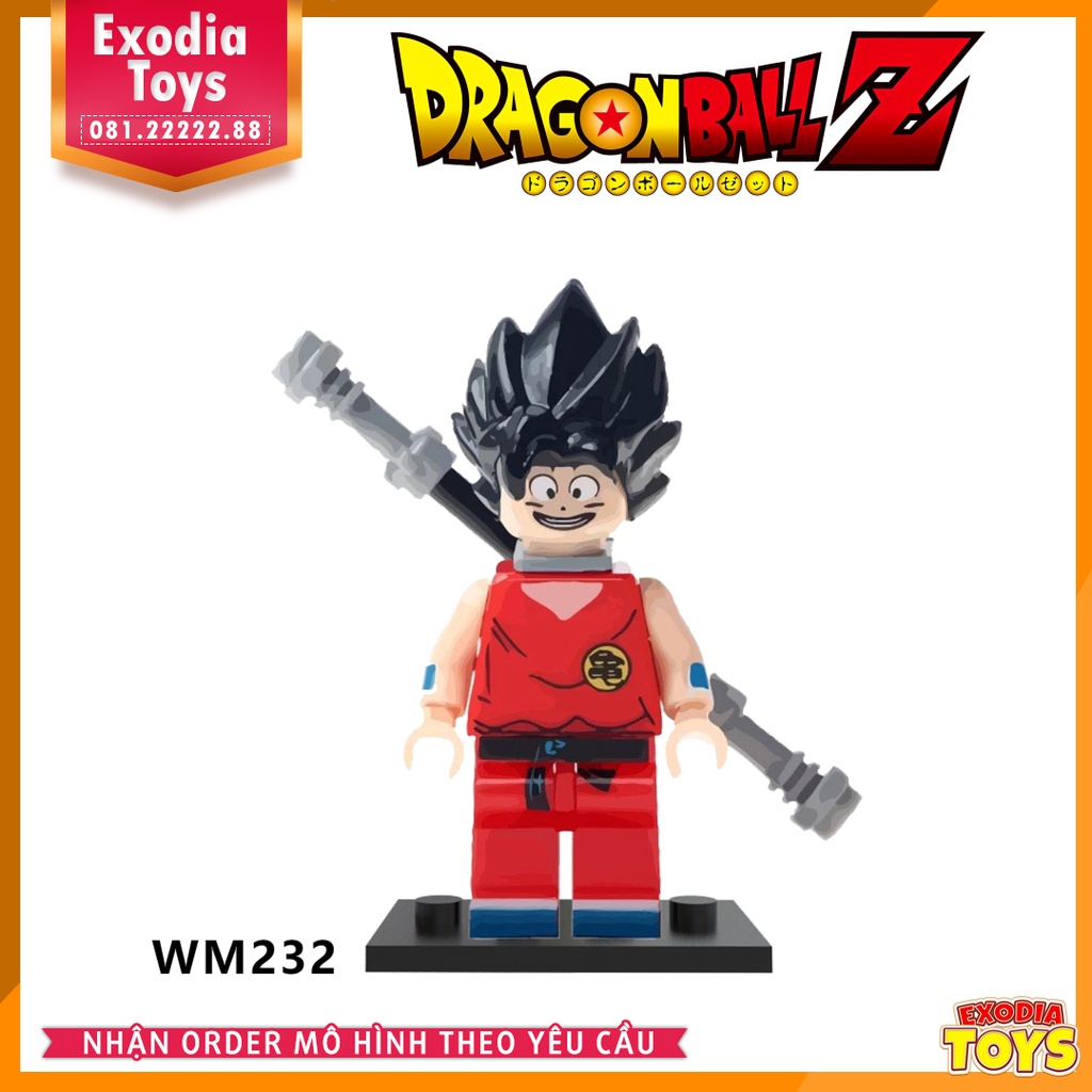 Xếp hình Minifigure nhân vật truyện manga Dragon Ball : 7 viên ngọc rồng - Đồ Chơi Lắp Ghép Sáng Tạo - WM 6029