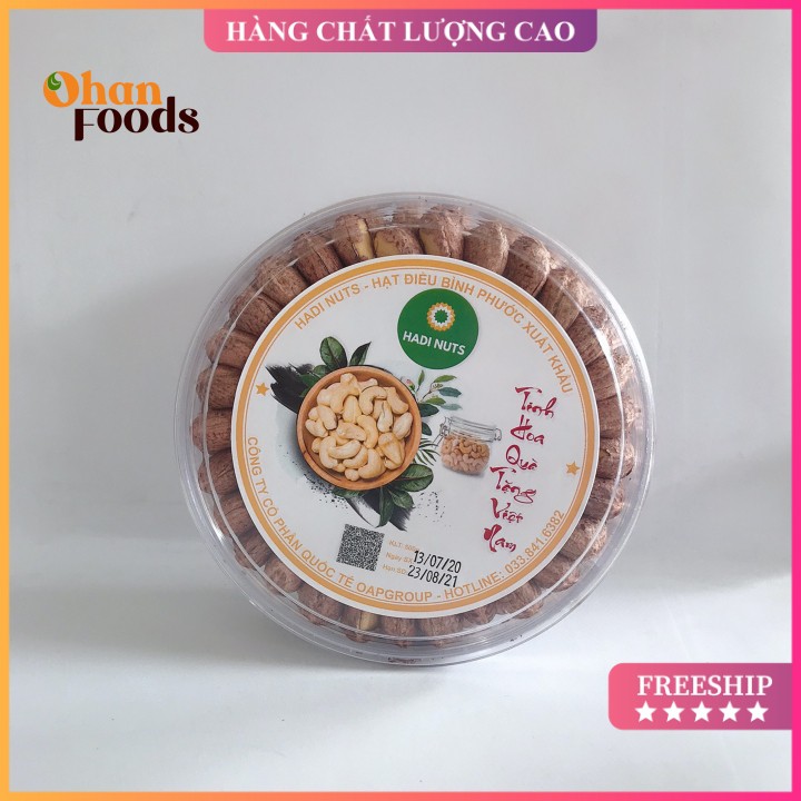 Hạt Điều Rang Muối Cao Cấp,Hạt Điều Bình Phước 500gram, Rang Ít Muối Giòn,Ngon, Biếu Tăng Quà Bao Đổi Trả