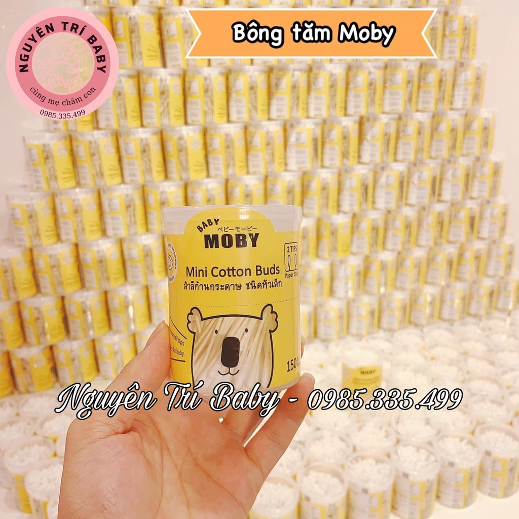 Bông tăm Moby cỡ nhỏ cho bé từ sơ sinh