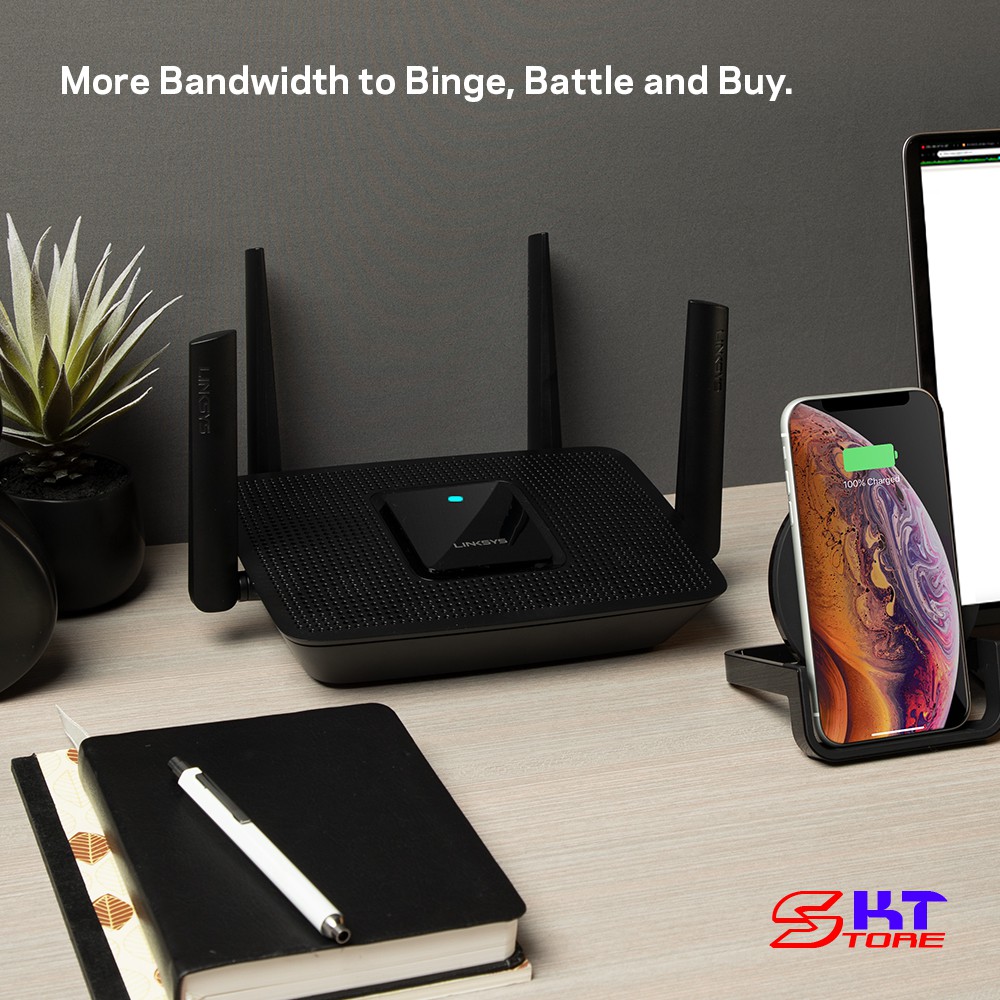 Bộ Phát Wifi Mesh MU-MIMO Linksys MR8300 Chuản AC Tốc Độ 2200Mbps - Hàng Chính Hãng