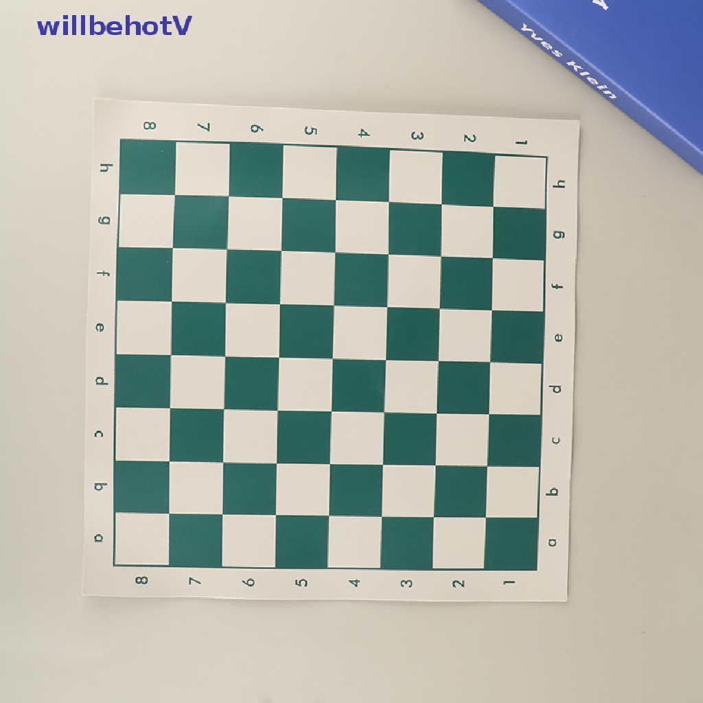 1 Bàn Cờ Vua Bằng Da PVC 34.5cm Có Thể Cuộn Lại Tiện Dụng