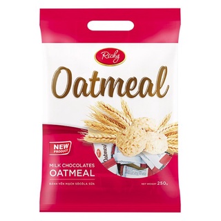 Bánh Yến Mạch Richy Oatmeal Socola Sữa Gói 250G