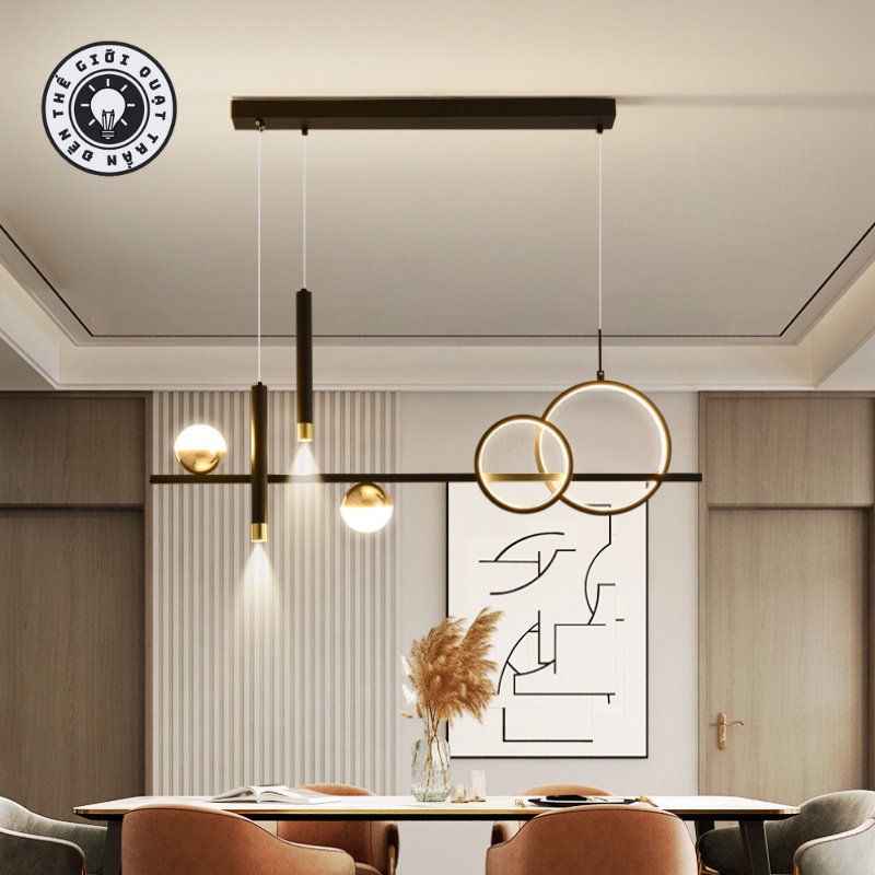 Đèn thả led 643 hiện đại 3 chế độ sáng trang trí bàn ăn, phòng khách Thegioiquattranden sang trọng (Bảo hành 2 năm)