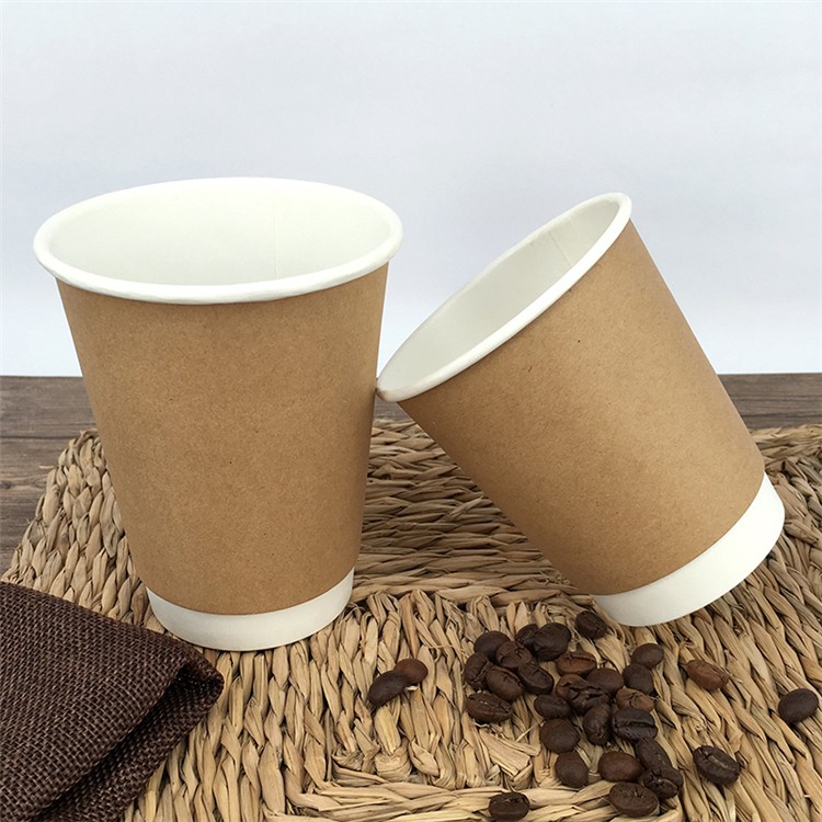 50 Ly giấy 2 lớp Double Wall - Set 50 Ly nóng 2 lớp Kraft 9 Oz - 280 ml