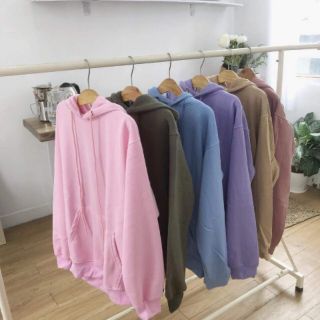 ÁO HOODIE BASIC CÁC MÀU PASTEL UNISEX