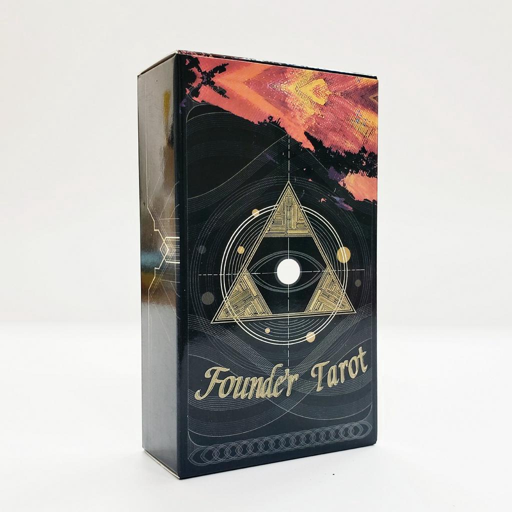 Bộ Bài Founder Tarot Cao Cấp 78 lá - Kèm sách hướng dẫn và đá thanh tẩy cho mỗi đơn