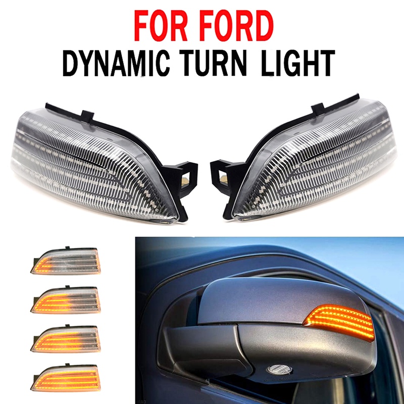 Đèn LED Xi Nhan Gắn Kính Chiếu Hậu Cho Xe Hơi Ford Everest 2015-2019 Ranger T6 Raptor Wildtrak