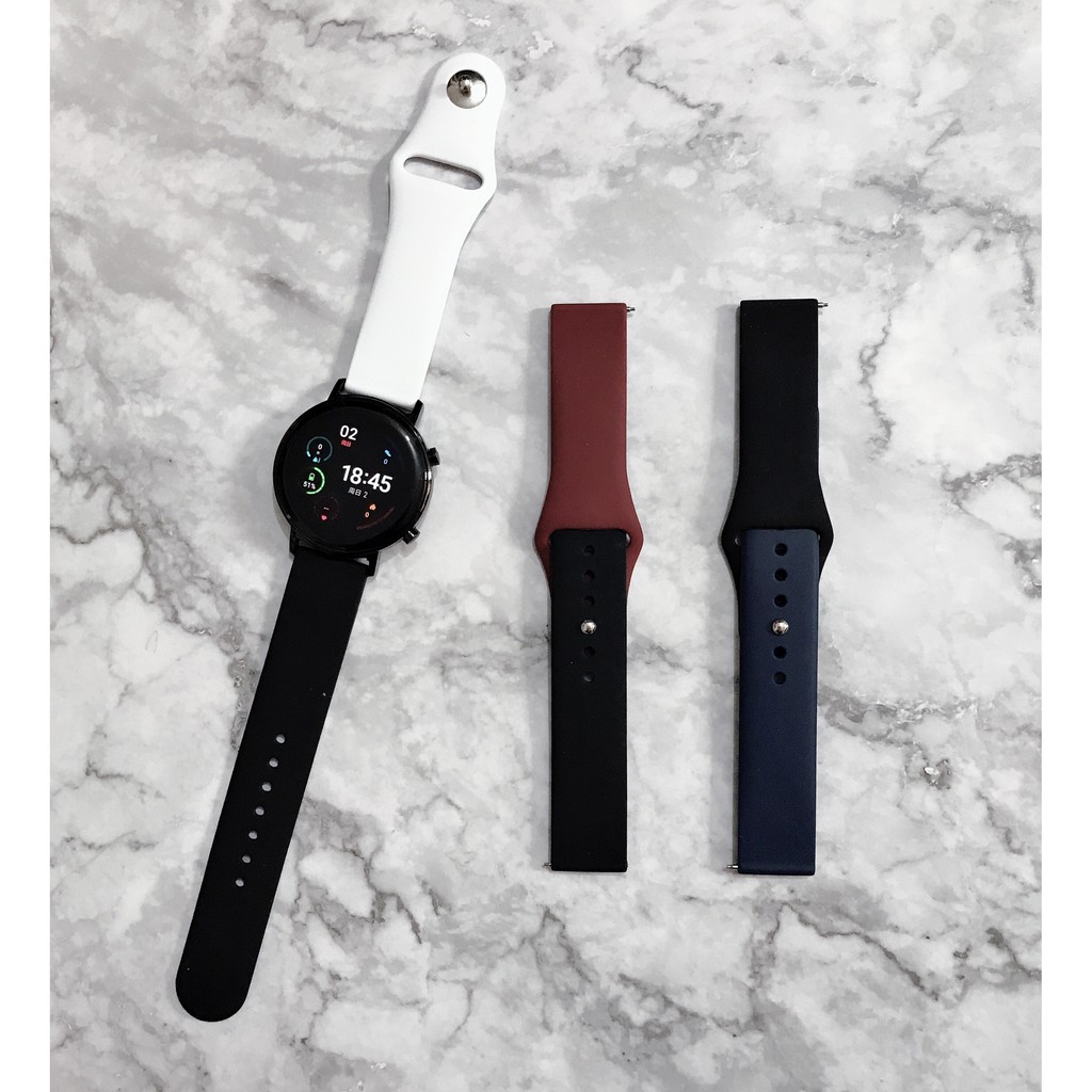 Dây Đeo Silicon 20mm / 22mm Thay Thế Cho Đồng Hồ Amazfit Mobile Youth Edition