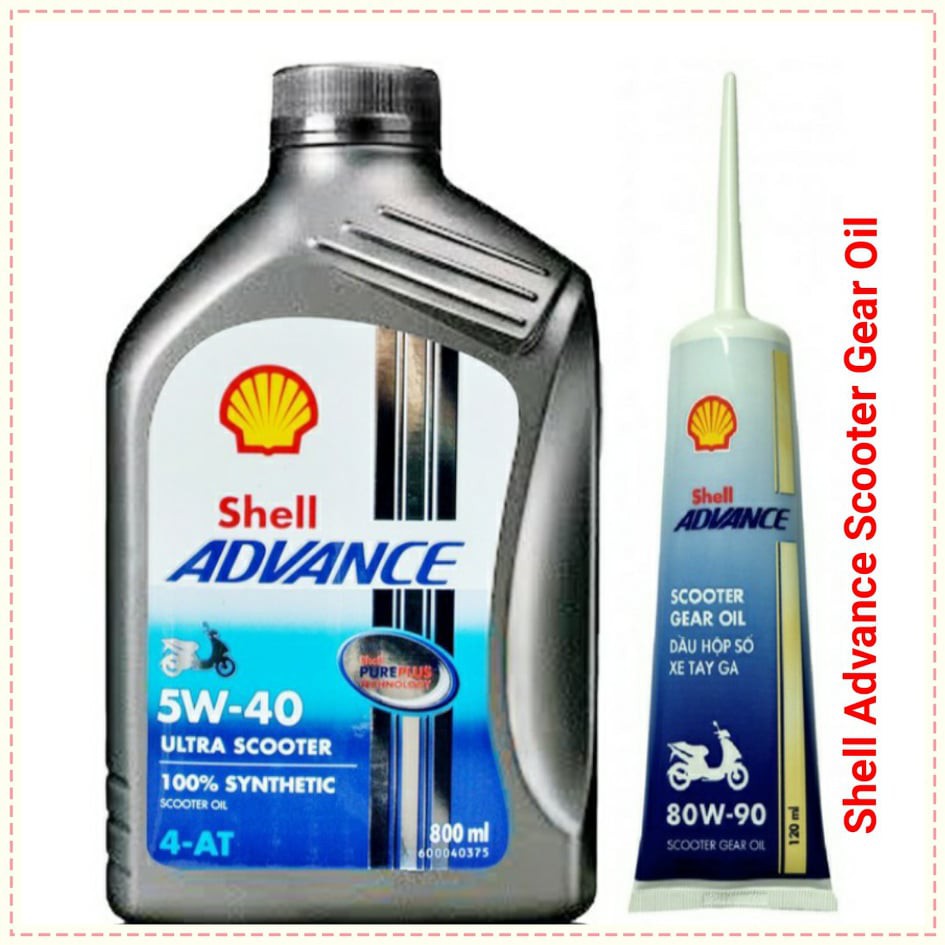" CHÍNH HÃNG" Tuýp hộp số SHELL Advance Scooter Gear 80w90 120ML