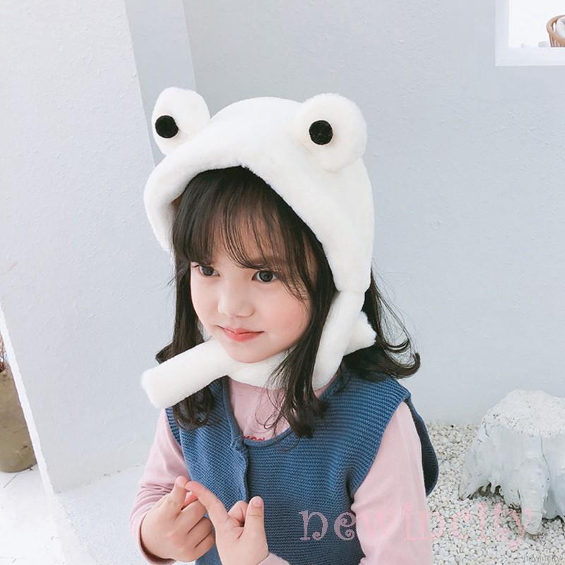 Mũ trùm đầu kiểu khăn choàng cổ giữ ấm thiết kế xinh xắn đáng yêu dành cho trẻ em