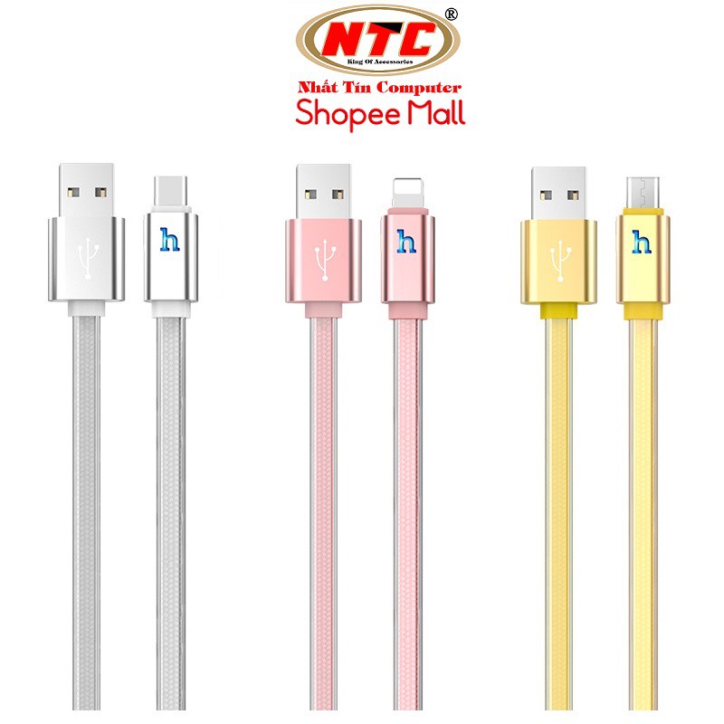 Cáp sạc và truyền data Hoco UPL12 Plus 3 cổng Micro-USB / Type-C / Lightning, max 3A, dài 1.2M, có đèn báo sạc