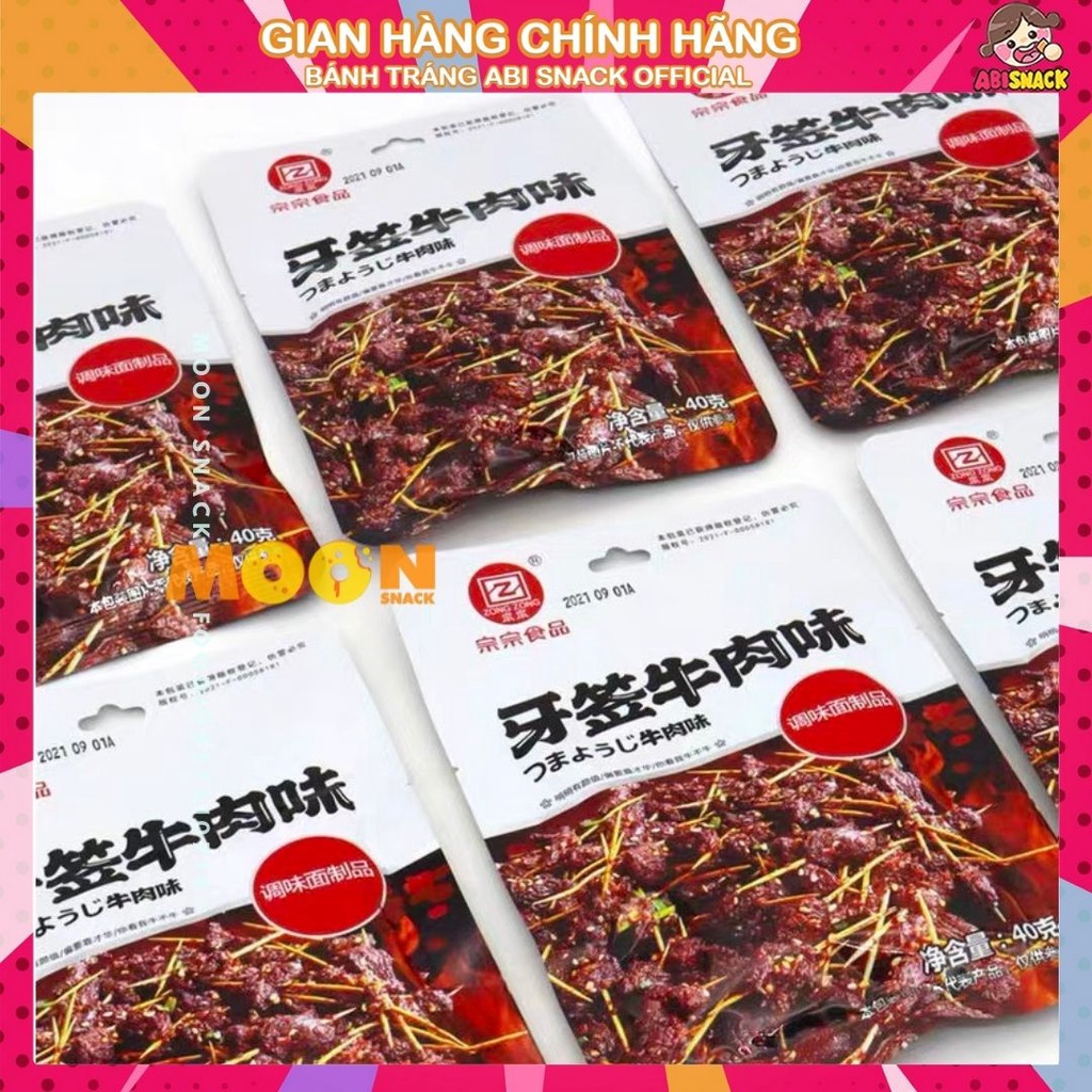 Tăm bò cay chay xào sate xả Zong Zong gói 36g- Ăn Vặt Trung Hoa