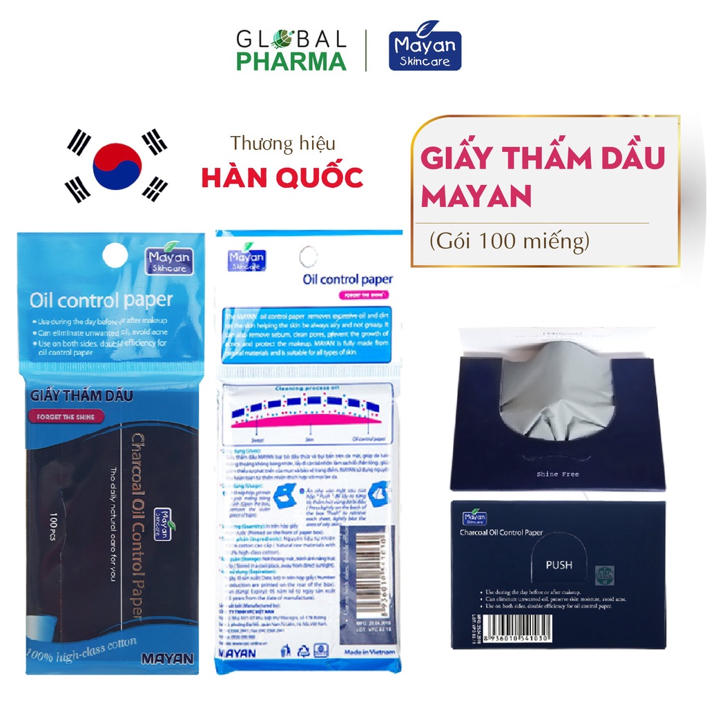 Giấy thấm dầu MAYAN (100 tờ/gói)