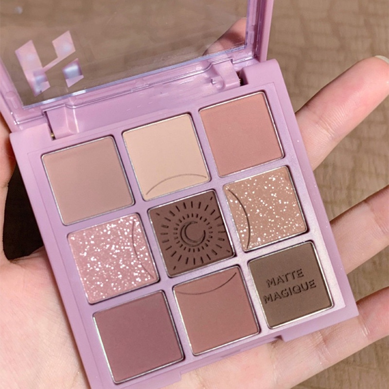 [Hàng mới về] Bảng phấn mắt 9 màu sắc hiệu ứng lì và ánh ngọc trai chống nước chống mồ hôi lâu trôi xinh xắn | BigBuy360 - bigbuy360.vn