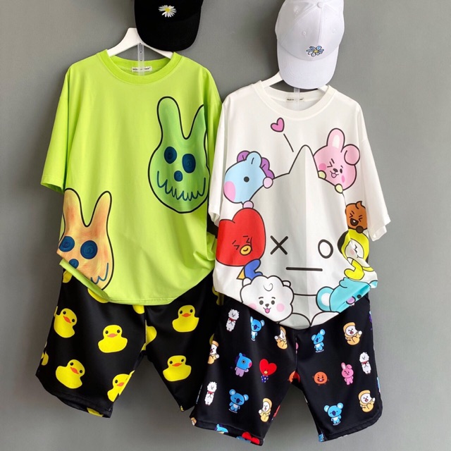 SET QUẦN CARTOON & ÁO 3D 🥺🥺