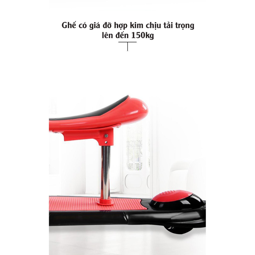 Xe trượt scooter xịn xò bánh to, có đèn phát sáng, chịu lực 80 -100kg