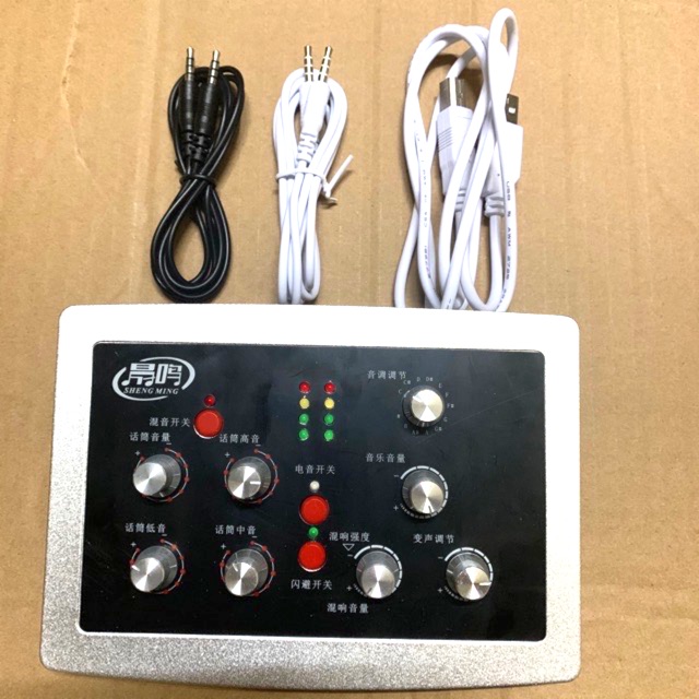 Combo hát thu âm livestream chuyên nghiệp mic isk AT100-Card HF5000 Pro cài auto tặng tai nhét bh 6 tháng