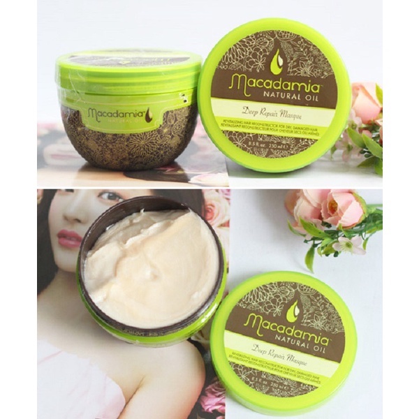 NHẬP KHẨU CHÍNH HÃNG🌿 Kem hấp (dầu ủ tóc) Macadamia Deep Repair Masque