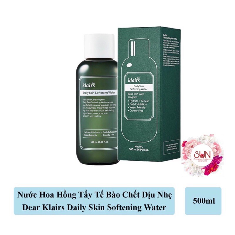 Nước Hoa Hồng Klairs Daily Skin Softening Water 500ml