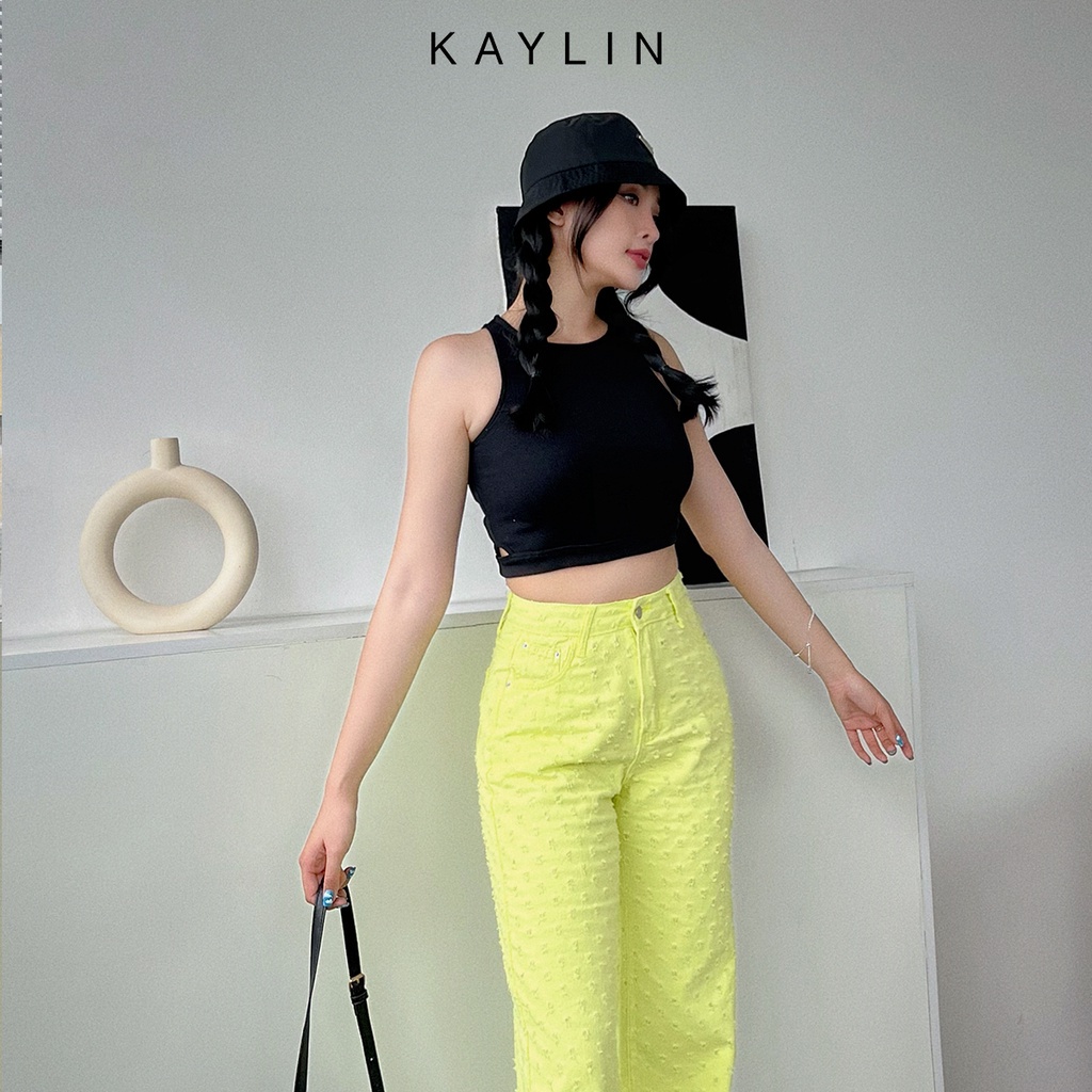 Áo thun nữ ba lỗ có lai thời trang KAYLIN - N1759