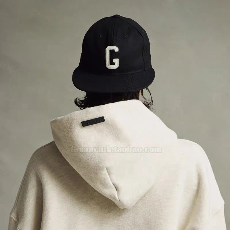 1DDD FOG Fear of God 7TH Flocking Letter logo Design cap Baseball2021