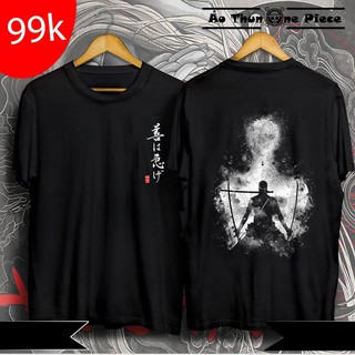 ⚡️FREESHIP⚡️Áo Thun In Hình Roronoa Zoro & Dragon ball Màu Đen "Cực Cool, Cực Ngầu" - One Piece