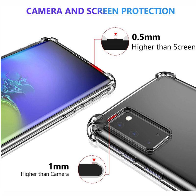 Ốp lưng Samsung Galaxy mềm trong suốt chống sốc cho A12 A02s M51 A21s A11 A31 A51 A71 M11 M21 M31 M30s S10PLUS NOT 8 S20