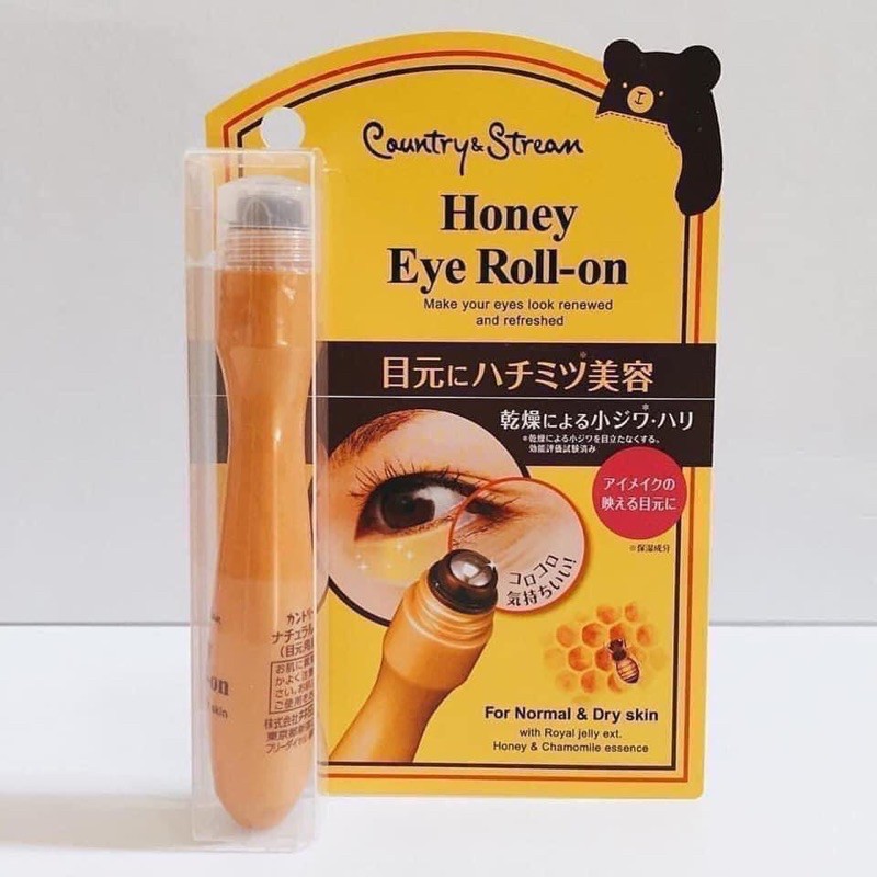 Cây massage lăn mắt honey eye roll-on