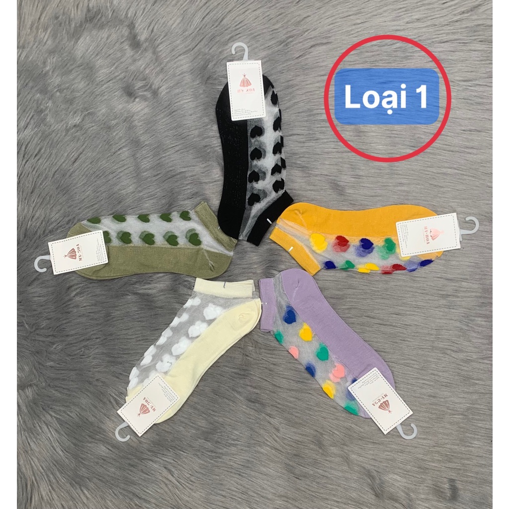 [HCM] Combo 5 đôi vớ lưới nữ cổ ngắn ( hàng loại 1 ), phong cách Hàn Quốc , nhiều mẫu , phù hợp vớ học sinh, sinh viên .