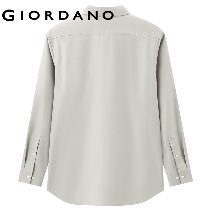 Áo Sơ Mi Oxford GIORDANO 01040479 Tay Dài Cho Nam