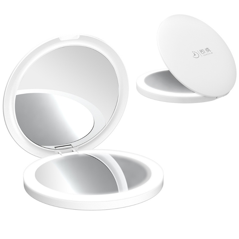 Gương gấp nhỏ, 3 loại gương trang điểm sáng ánh sáng